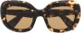 Oliver Peoples Jesson zonnebril met oversized montuur Bruin - Thumbnail 1