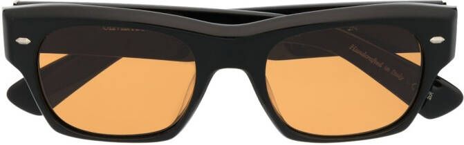 Oliver Peoples Kasdan zonnebril met rechthoekig montuur Zwart