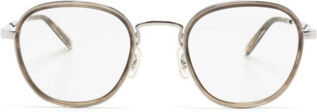 Oliver Peoples Lilletto-R bril met rond montuur Metallic