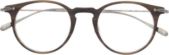 Oliver Peoples Marret bril met rond montuur Zilver