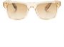 Oliver Peoples Zonnebril met vierkant montuur Geel - Thumbnail 1