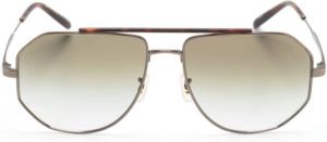 Oliver Peoples Moraldo hexagonal-frame sunglasses Bruin