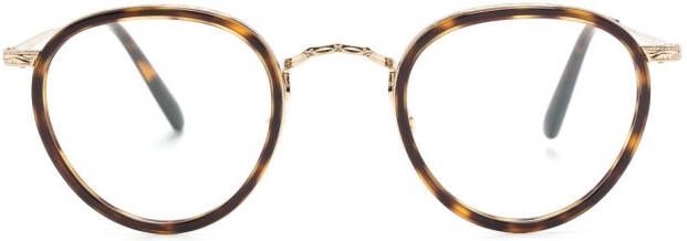Oliver Peoples MP-2 bril met rond montuur Bruin
