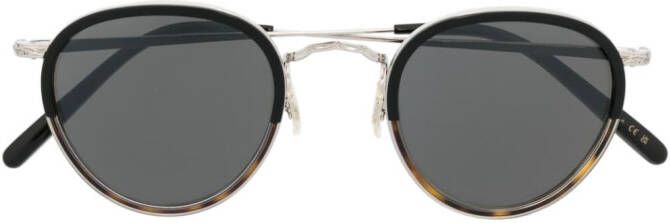 Oliver Peoples Mp-2 zonnebril met rond montuur Zilver