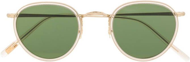 Oliver Peoples MP-2 zonnebril met rond montuur Goud