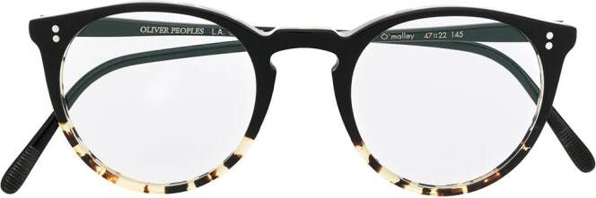 Oliver Peoples O' Malley bril met rond montuur Zwart
