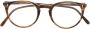 Oliver Peoples O'Malley zonnebril met rond montuur Bruin - Thumbnail 1
