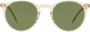 Oliver Peoples O'Malley zonnebril met rond montuur Geel - Thumbnail 1