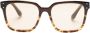 Oliver Peoples Parcell bril met vierkant montuur Bruin - Thumbnail 1