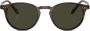 Oliver Peoples Riley zonnebril met rond montuur Bruin - Thumbnail 1