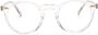 Oliver Peoples Romare bril met rond montuur Beige - Thumbnail 1