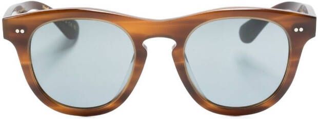 Oliver Peoples Rorke zonnebril met getinte glazen Bruin