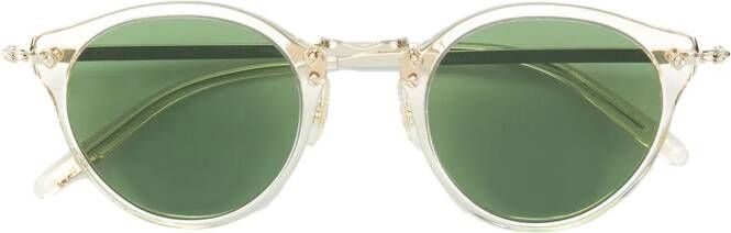 Oliver Peoples round shaped sunglasses Metallic