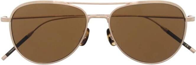 Oliver Peoples TK-2 zonnebril met piloten montuur Goud