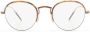 Oliver Peoples TK-6 bril met rond montuur Grijs - Thumbnail 1