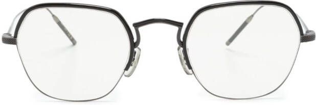 Oliver Peoples TK-7 bril met geometrisch montuur Zwart