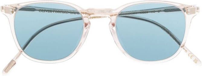 Oliver Peoples Zonnebril met doorzichtig montuur Wit