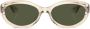 Oliver Peoples Zonnebril met doorzichtig montuur Geel - Thumbnail 1