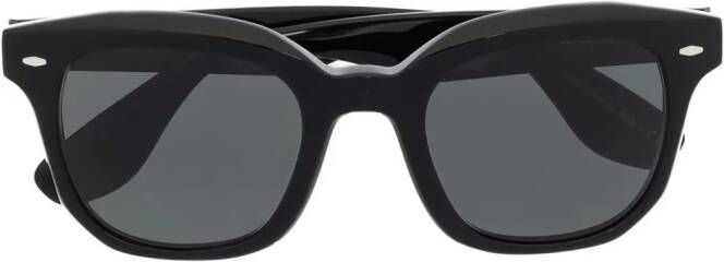 Oliver Peoples Zonnebril met wayfarer montuur Zwart