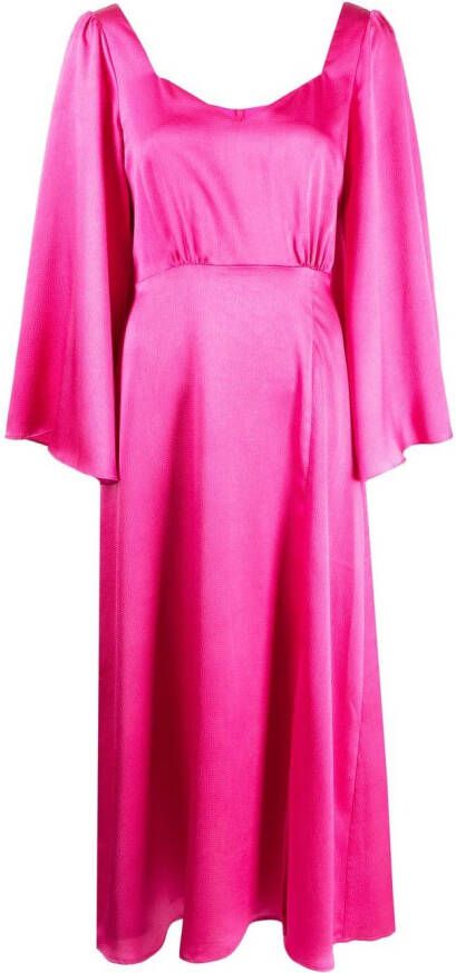 Olivia Rubin Jurk met flared mouwen Roze