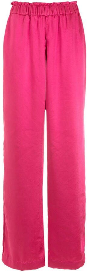 Olympiah Broek met wijde pijpen Roze