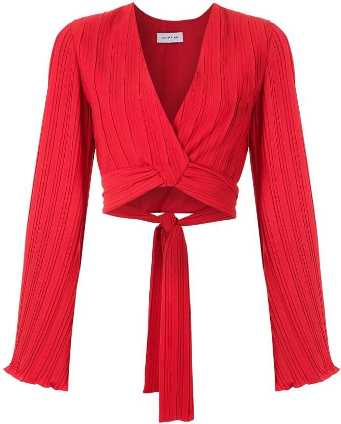 Olympiah Cropped top Rood