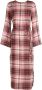 Olympiah Geruite blousejurk Rood - Thumbnail 1