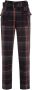 Olympiah Geruite broek Bruin - Thumbnail 1