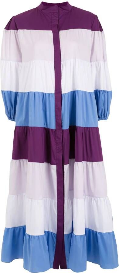 Olympiah Gestreepte blousejurk Veelkleurig