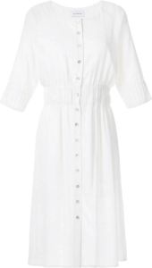 Olympiah Getailleerde jurk Wit