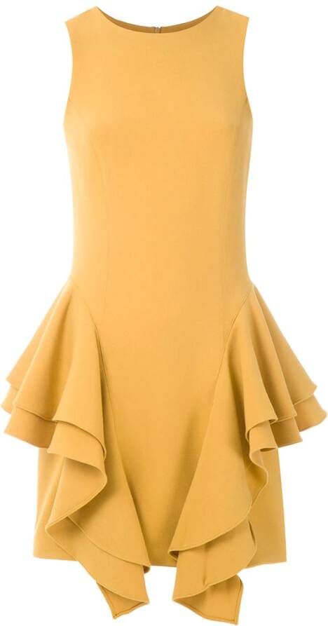 Olympiah Mouwloze jurk Geel