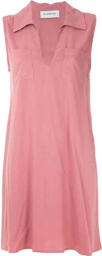 Olympiah Mouwloze jurk Roze