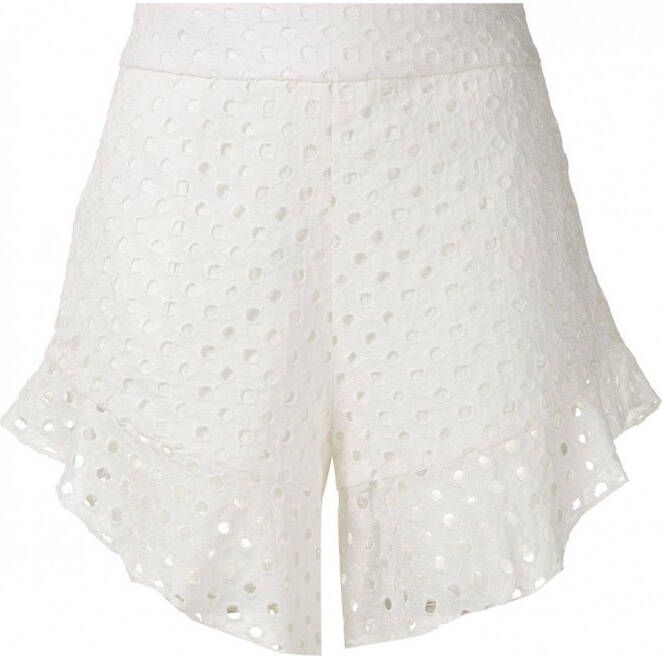 Olympiah Shorts met patroon Wit