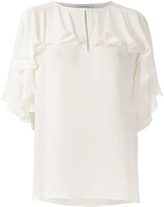Olympiah Zijden blouse Wit