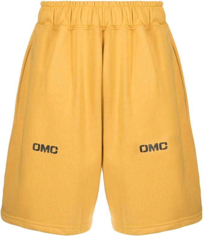 Omc Trainingsshorts met logoprint Geel
