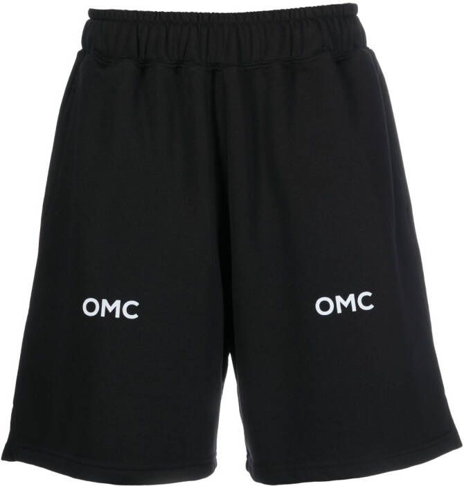 Omc Trainingsshorts met logoprint Zwart