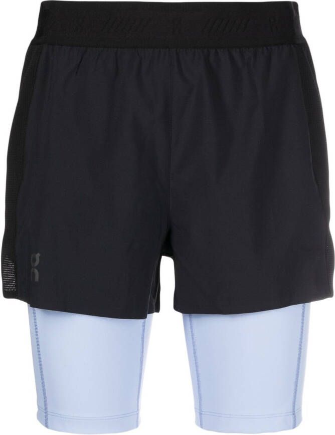 On Running Gelaagde shorts Zwart