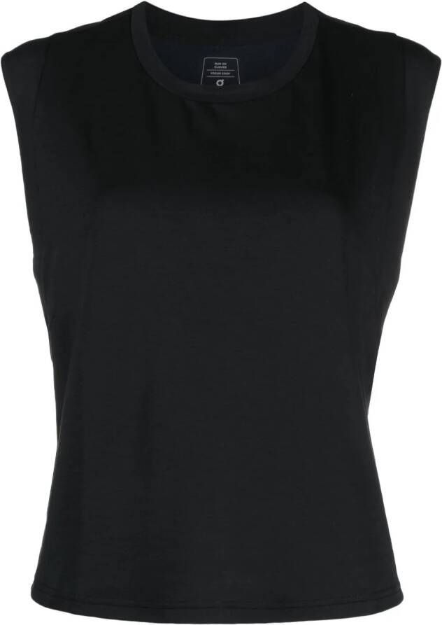 On Running Mouwloze tanktop Zwart