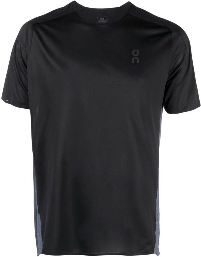 On Running T-shirt met print Zwart