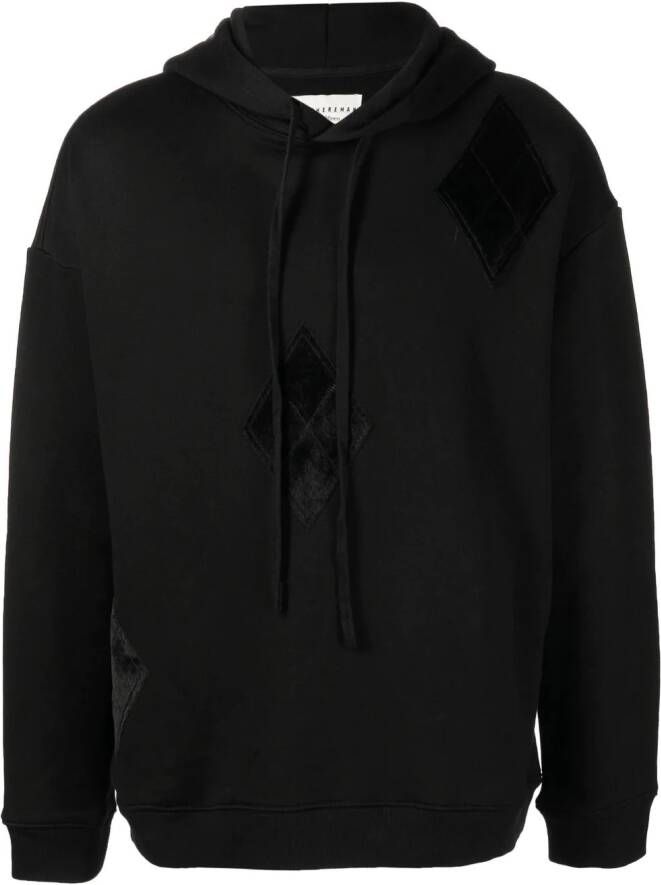 Onefifteen x Anowhereman hoodie met patchdetail Zwart