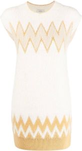 Onefifteen Midi-jurk met borduurwerk Wit