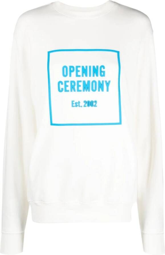 Opening Ceremony Sweater met logo Wit
