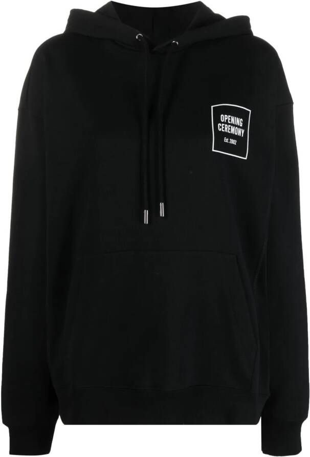 Opening Ceremony Hoodie met print Zwart