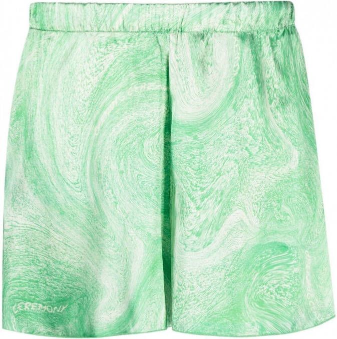 Opening Ceremony Shorts met print Groen