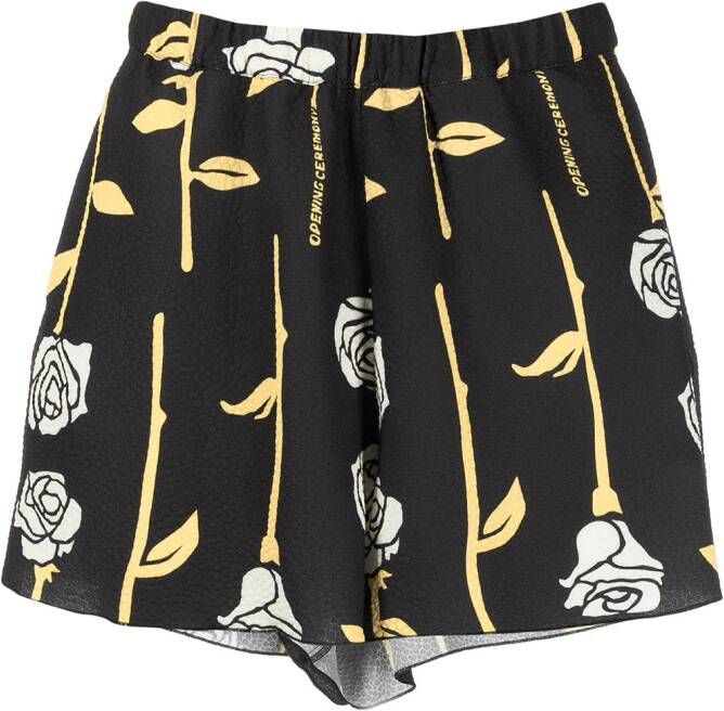 Opening Ceremony Shorts met print Zwart