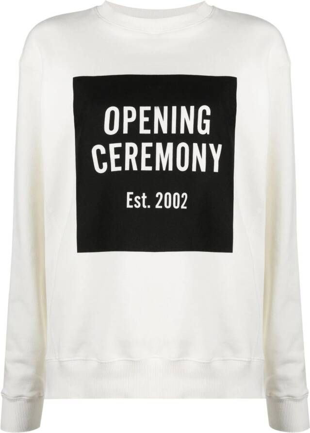 Opening Ceremony Sweater met logo Wit