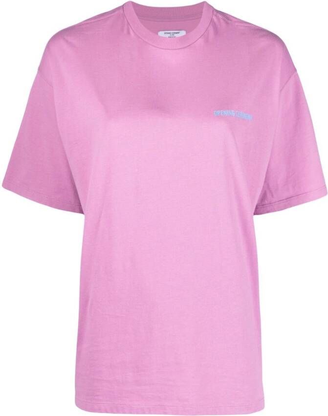 Opening Ceremony T-shirt met logo Roze