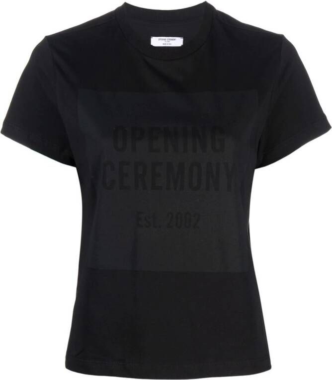 Opening Ceremony T-shirt met logoprint Zwart