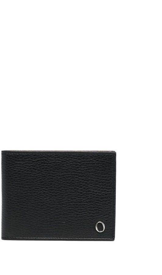 Orciani Leren portemonnee Zwart