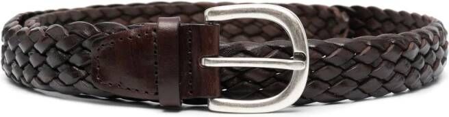 Orciani Gevlochten riem Bruin